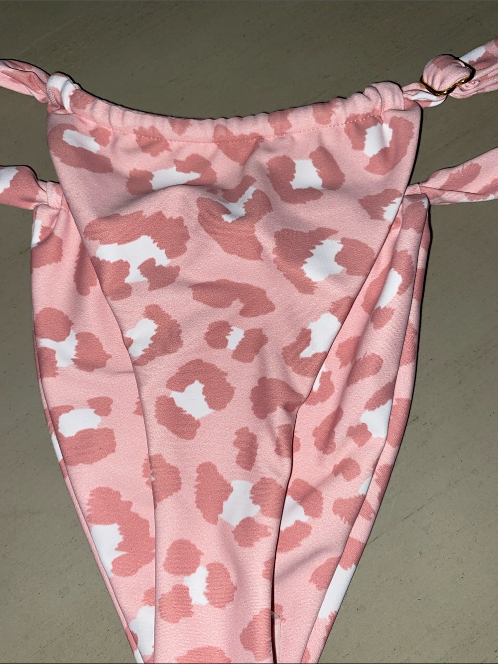 New Skatie Bikini 👙 Bottom, pink leopard, Size Small
